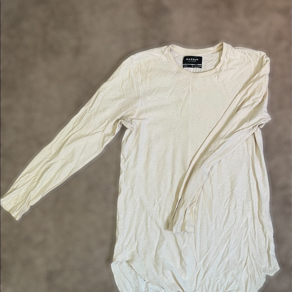 PacSun White Long Sleeve Shirt